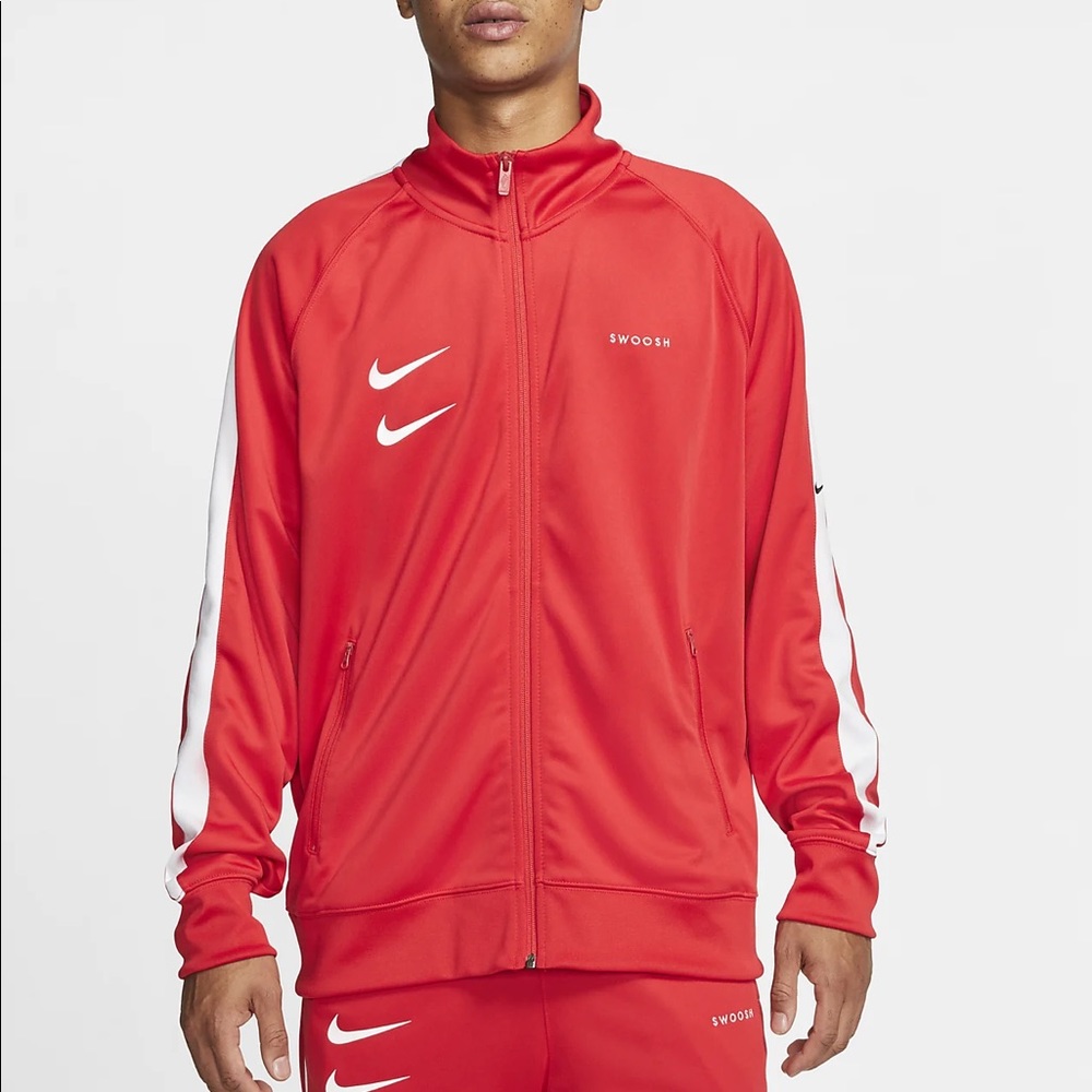 Nike Sportswear Swoosh Track Jacket Mens Zip Up